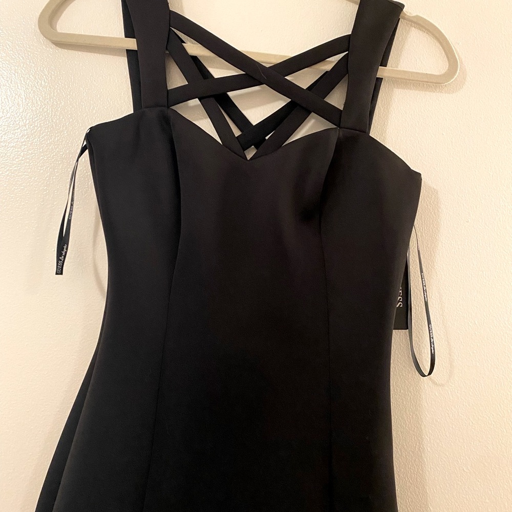 Black formal Guess dress size 0 NWT